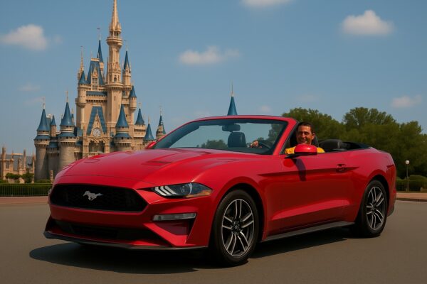 Mustang Conversível Vermelho – Liberdade com Estilo - Image 2