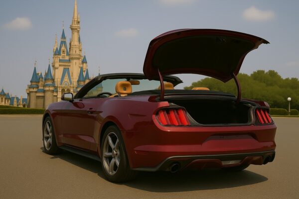 Mustang Conversível Vermelho – Liberdade com Estilo - Image 3