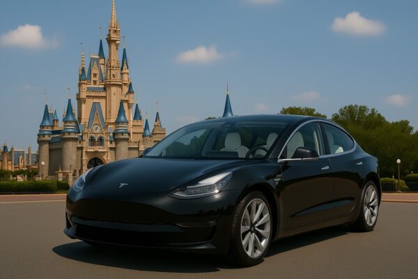 Tesla Model 3  Preto com Bancos Brancos – Inovação e Elegância Elétrica - Image 2