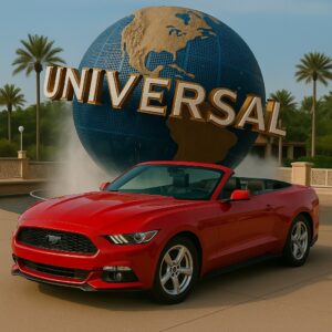 Mustang Conversível Vermelho – Liberdade com Estilo