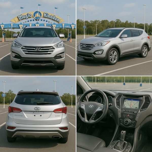 Hyundai Santa Fé 2016 Cinza – Espaço, Estilo e Versatilidade em Orlando - Image 3
