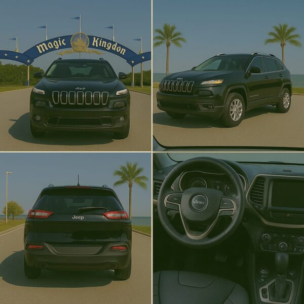 Jeep Cherokee  Preto – Estilo, Conforto e Potência para Explorar Orlando - Image 2