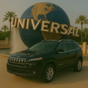 Jeep Cherokee  Preto – Estilo, Conforto e Potência para Explorar Orlando
